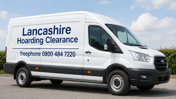 Lancashire Hoarding Clearance van